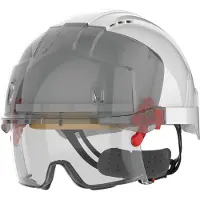 Jsp Kulta Schutzhelm EVO VISTAlens mit Überbrille weiß