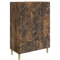 vidaXL Sideboard Geräucherte Eiche 66 x 34,5 x 95 cm Holzwerkstoff