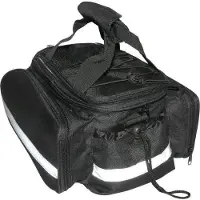 Newton Fahrrad-Hinterradtasche mit Brückenbefestigung und Gepäckträger mit wasserdichten Klettverschlusstaschen auf beiden Seiten N1 30 x 17 x 13 cm