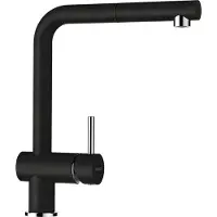 Schock Küchenarmatur "EPOS SB", schwarz (onyx), B:21,5cm H:31cm Ø:5cm, Messing, Armaturen, Küchenarmatur, ausziehbarer Auslauf, Rückflussverhinderer, Schwenkbereich 180