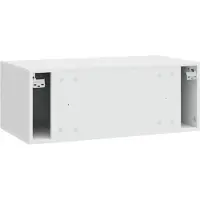 vidaXL Wandmontierter TV-Schrank 59,5 x 41 x 30 cm Hochglanz Weiß