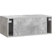 vidaXL Wandmontierter TV-Schrank 98 x 41 x 30 cm Betongrau