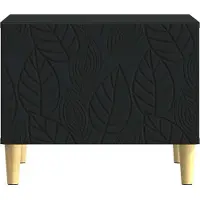 vidaXL Couchtisch Schwarz 50 x 49 x 40 cm Holzwerkstoff