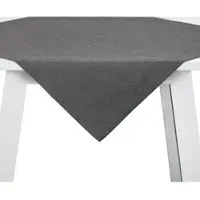 Pichler Tischwäsche Cordoba Mitteldecke 100x100 cm | granit - grau