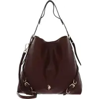 U.S. POLO ASSN. Schultertasche Guildford Tall Hobo Bag Brown dunkelbraun