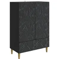 vidaXL Sideboard Schwarz 66 x 34,5 x 95 cm Holzwerkstoff