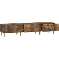 vidaXL TV-Schränk 147 x 34,5 x 30 cm Geräucherte Eiche Holzwerkstoff