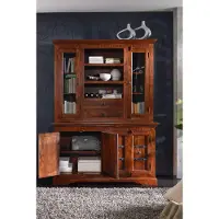 MASSIVMOEBEL24.DE MASSIVMOEBEL24 Buffet Akazie 150x50x200 nougat lackiert OXFORD #530