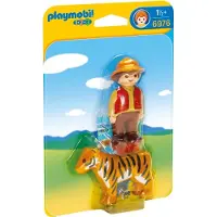 Playmobil 1.2.3 Wildhüter mit Tiger, 1,5 Jahr(e), Mehrfarbig, Kunststoff