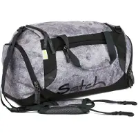 Satch Sporttasche Sportbag Rock Block grau schwarz