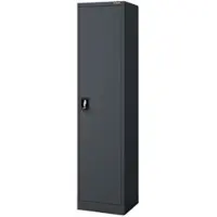 Jan Nowak Aktenschrank abschließbar ALEX 5 Ebenen, Flügeltüren | Metallschrank Werkstatt Büroschrank aus Stahl Werkzeugschrank, 185x45x40cm Anthrazit
