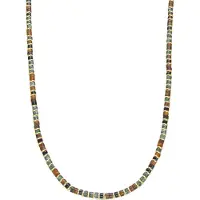 Luxenter Sterling Silber 925 und Tigerauge Halskette mit 18k Gold Finish - Ryhu