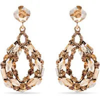 Luxenter Ohrringe mit mehrfarbigem Kristall 18k goldfarben - Liodas