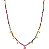 Luxenter Multicolour-Turmalin-Halskette aus 18k Gelbgold - Baim