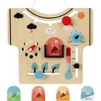 Northix Montessori-Holzkalender - Jahreszeiten, Wetter, Mondphasen