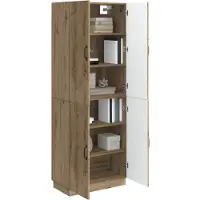 vidaXL Schrankset 2 pcs Artisan-Eiche Holzwerkstoff