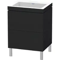 Duravit L-Cube c-bonded Set stehend, 2 Schubkästen, ohne Überlauf, ohne Hahnloch, 600x698x480mm, LC6936N1616
