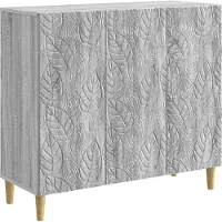 vidaXL Sideboard Grau Sonoma 89 x 34,5 x 80 cm Holzwerkstoff