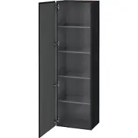 Duravit Hochschrank L-Cube 50x36,3x176cm, Tür links, Eiche schwarz