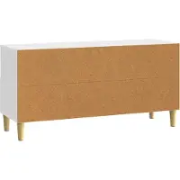 vidaXL TV-Schränk 102 x 34,5 x 50 cm Hochglanz Weiß Holzwerkstoff