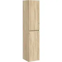 vidaXL Wandmontierter Badezimmerschrank Sonoma-Eiche