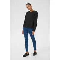 Kaffe Langarm-Bluse Regular fit Black