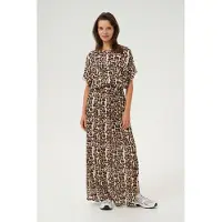 Kaffe Ärmellose Bluse Loose fit Naturel Leopard Print
