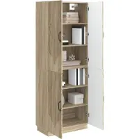 vidaXL Schrankset 2 pcs Sonoma-Eiche Holzwerkstoff