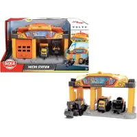 Dickie Toys Spielfahrzeug Go Real Micro Construction Station mit Kipper und 2 Bagger 203725010