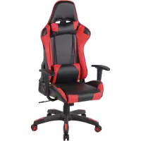 CLP Gaming Bürostuhl Miracle V2 Kunstleder höhenverstellbar und drehbar schwarz/rot