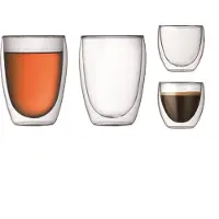 Bodum Glas Pavina Transparent 80 ml (Set von 4 Stück)
