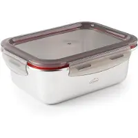 Lacor 64612 – Rechteckiger Ecoinox-Lebensmittelbehälter, Edelstahl...