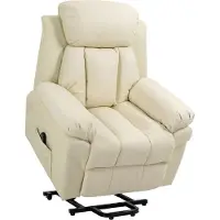 HOMCOM Sessel mit Aufstehhilfe, Elektrischer Relaxsessel, Neigebarer TV-Sessel