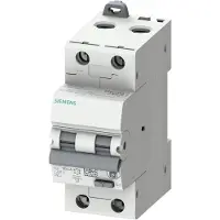 Siemens FI/LS 2P 2TE 6kA Typ A 30mA C10, 6 A, IP20