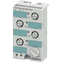 Siemens 3RK1200-0CQ20-0AA3 AS-I Kompaktmodul K45, IP67, Digital, 4x1 Eing., max. 200mA, PNP, 4xM12-Buchse 3RK12000CQ200AA3