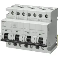 Siemens SIEM 5SP4491-8 Leitungsschutzschalter 400V 10kA, 4pol., D, 1