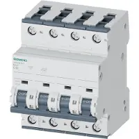 Siemens SIEM 5SY5416-7 Leitungsschutzschalter Allstrom DC880V AC400V 10kA, 4pol. C, 16A