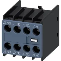 Siemens Hilfsschalterblock, 11 U, 2 S + 2 Ö, 57 g, 60 mm, 50 mm, 43 mm