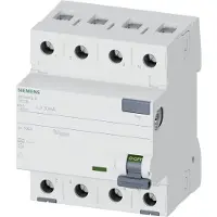 Siemens 5SV4346-0 FI-Schutzschalter, 4-polig, Typ AC, In: 63 A, 30 mA, Un AC: 400 V 5SV43460