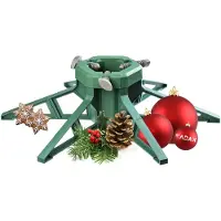 Kadax Weihnachtsbaumständer mit Wassertank, moderner Christbaumständer aus robustem Kunststoff