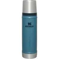 Stanley The Legendary Classic Bottle 20oz, Hammertone Lake 10-11345-043 Thermosflasche mit Deckel und Becher, 590 ml