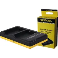 PATONA - Dual Schnell-Ladegerät - Nikon EN-EL5+, ENEL5 - inkl. Micro-USB Kabel