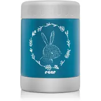 Reer ColourDesign Edelstahl-Warmhaltebox, Thermobox, Thermo Behälter, Babynahrung, Petrolblau, 300 ml, 90411