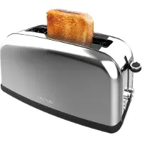 Cecotec Toastin' time 1100, 2 Scheibe(n), Edelstahl, Edelstahl, Tasten, Niveau, Drehregler, 850 W, 220 - 240 V