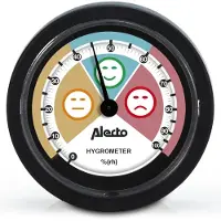 Alecto Analoges Hygrometer Schwarz 1 St