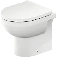Duravit Stand-WC DURASTYLE BASIC RIMLESS tief, 365x560mm, Abgang waagerecht weiss