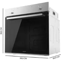 Cecotec Bolero Hexa C126400 Line A, Groß, Elektrischer Ofen, 80 l, 2800 W, 80 l, Dampf