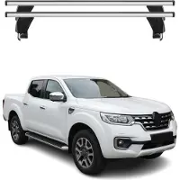 Menabo Dachträger Grundtäger für Renault Alaskan 2016-2025 50kg Alu Silber 2 tlg