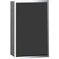 Emco Abfallsammler-Modul 300 ASIS Unterputz, 495 x 314 mm chrom/schwarz