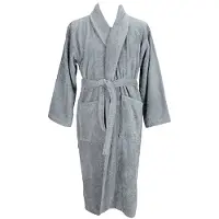 Artg - Morgenmantel für Herren/Damen Unisex, Schalkragen (Anthrazit)